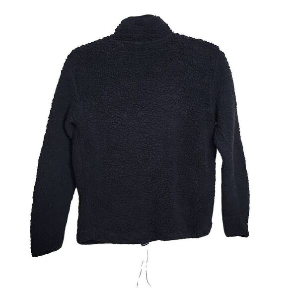 No Boundaries Black Long Sleeve Half Zip Collar Sweater Medium - Picture 6 of 8